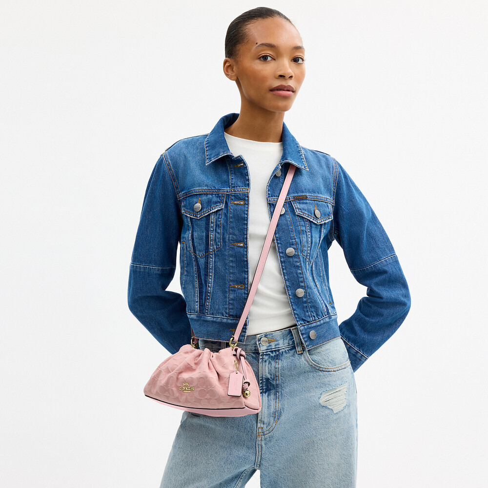 Coach Outlet Faye Shoulder Bag In Signature Denim - Picture 3 of 3